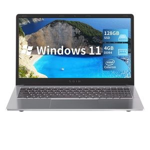 SGIN 15.6inch Laptop 4GB DDR4 128GB SSD Windows 11 Laptop